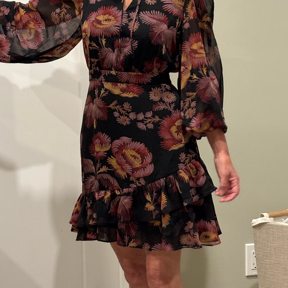 New with tags Ted Baker Fit and Flare Dress with Bishop Sleeves